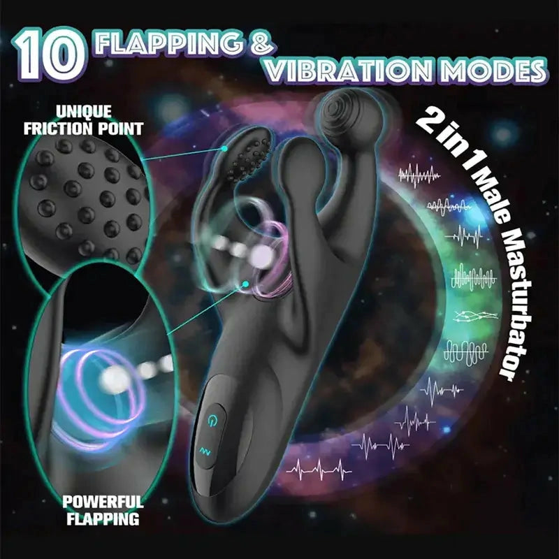 XG9 - Claw Patting Eichel-Trainer mit 3-Krallen-Massage – Intensiv Penis-Vibrator