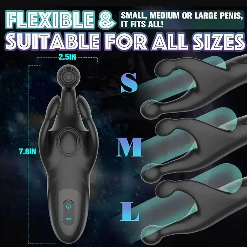 XG9 - Claw Patting Eichel-Trainer mit 3-Krallen-Massage – Intensiv Penis-Vibrator