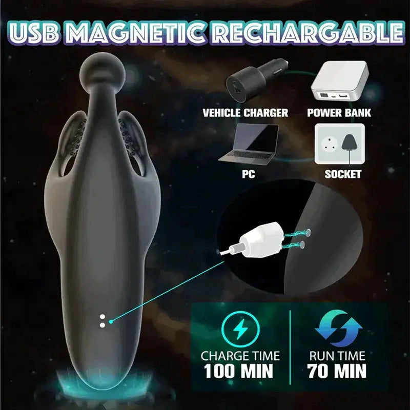 XG9 - Claw Patting Eichel-Trainer mit 3-Krallen-Massage – Intensiv Penis-Vibrator