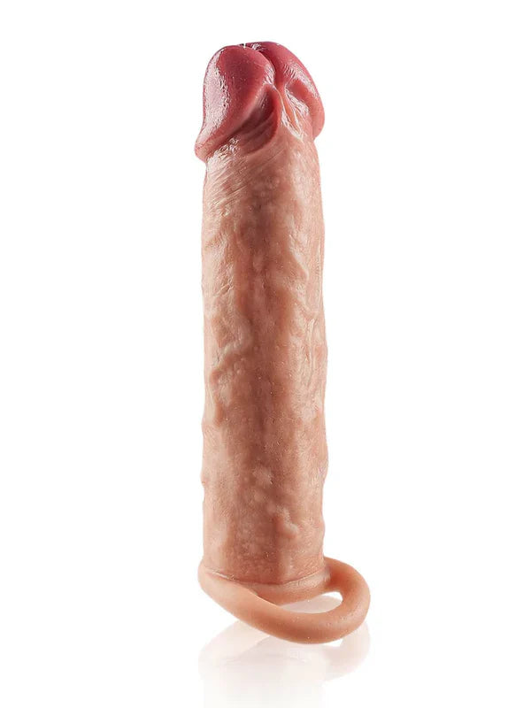 CS15 - Silicone Extension Sleeve – Flexibler Penis-Verlängerungs-Sleeve mit Stretch-Ring (7,5*2 Zoll)