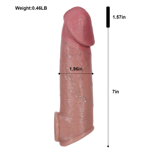 CS28 – Realistischer Soft-Penis-Sleeve mit ausgeprägter Eichel (8,6*2Zoll)
