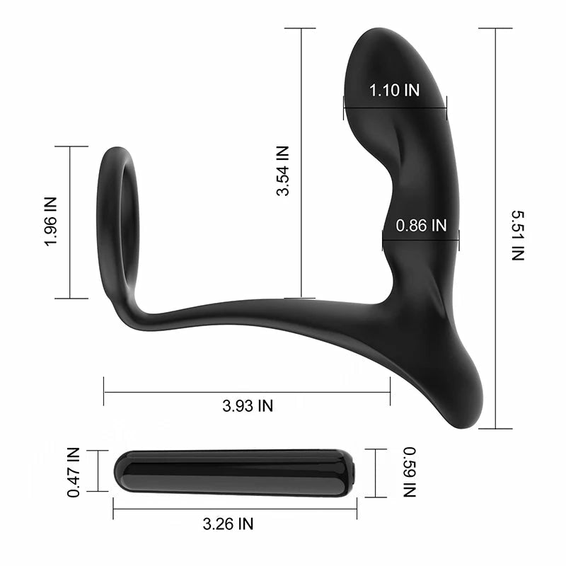 PM1 - Leten Raptor Ergonomischer Prostata-Massager mit Hollow-Body & Vibrations-Track – High-Tech