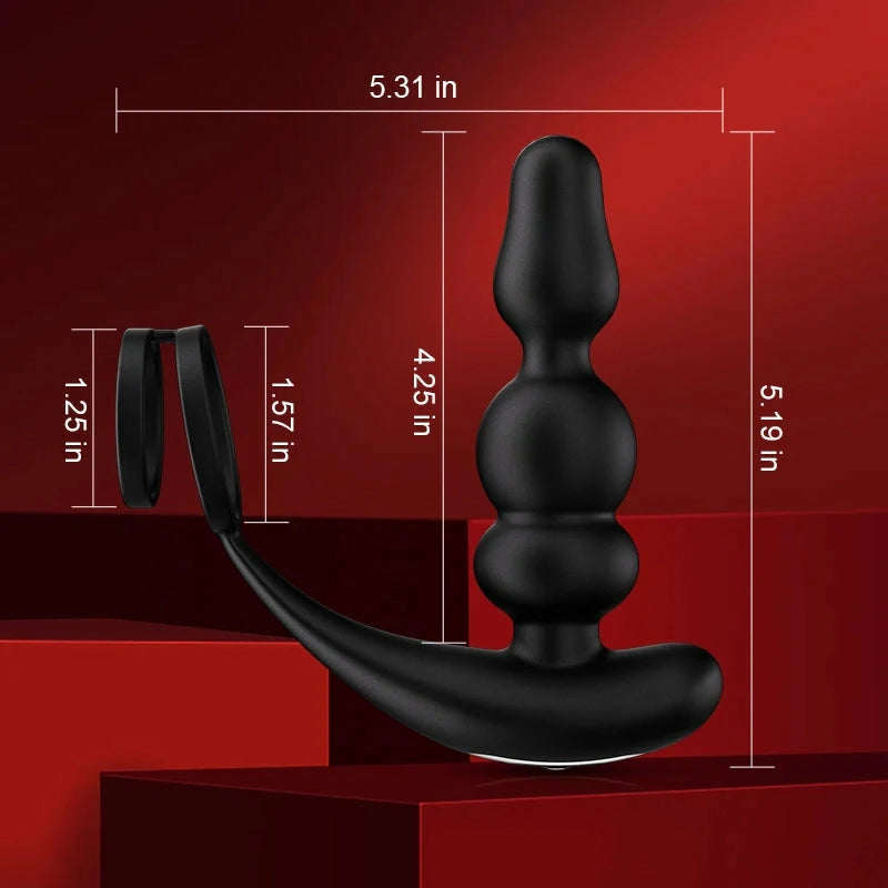 PM14 - Rotierender & Vibrierender Prostata-Massager mit Wireless Remote