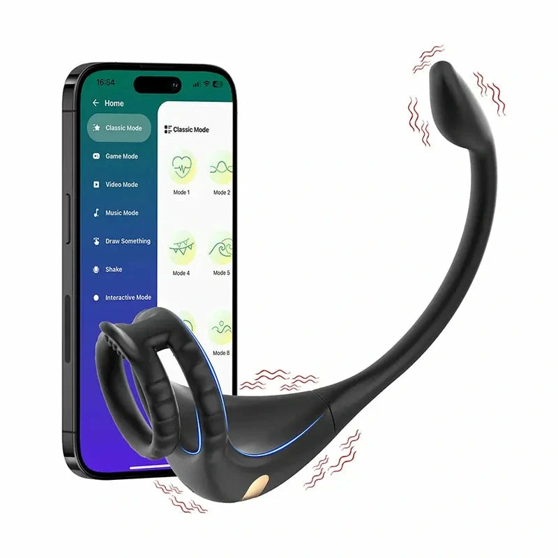 PM2 - 3-in-1 Smart Prostata-Massager mit Dual-Motor, Cockring & App-Steuerung