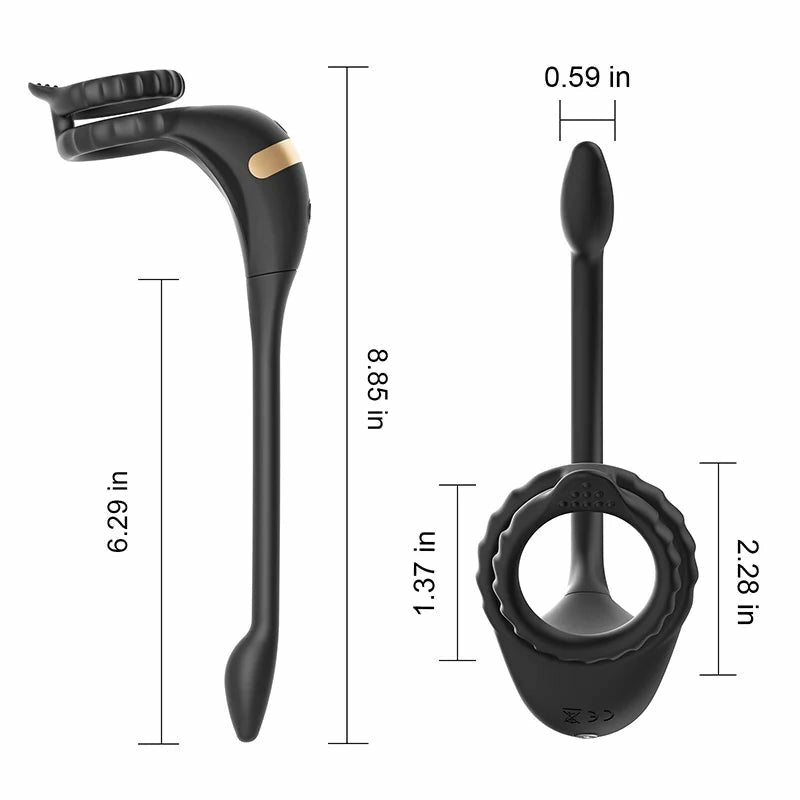 PM2 - 3-in-1 Smart Prostata-Massager mit Dual-Motor, Cockring & App-Steuerung
