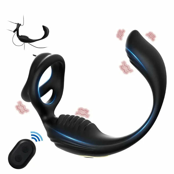 PM5 - Dual-Motor Prostata-Massager mit Rippen-Textur & Wireless Remote