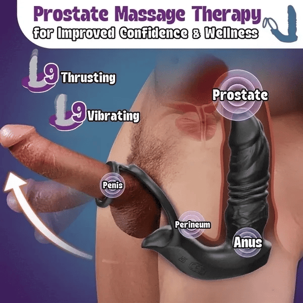 PM7 - Realistischer Stoß-Prostata-Massager mit Ader-Profil (9 Modi)