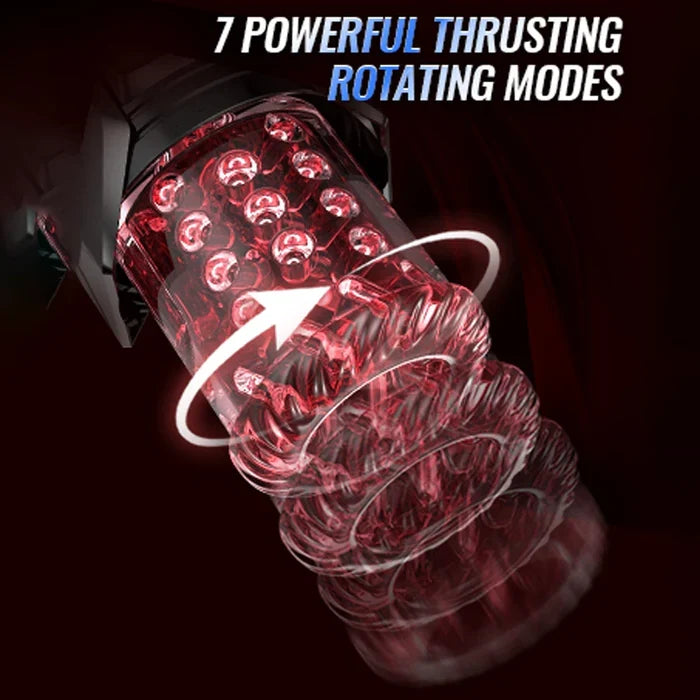 XT20-Pro - Wasserdichte App-Controlled Blowjob Maschine in Feurig-Rot - 4-in-1 Vollautomatischer High-End Stroker