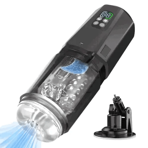 XR19 - Hands-Free Masturbator mit App-Steuerung - Stoß-, Rotations- & Dual-Vibrationsfunktion