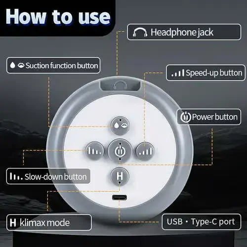 XT32 - Wearable Hands-Free Masturbator - Mit automatischer Gleitmitteleinspritzung & Tresor-Box