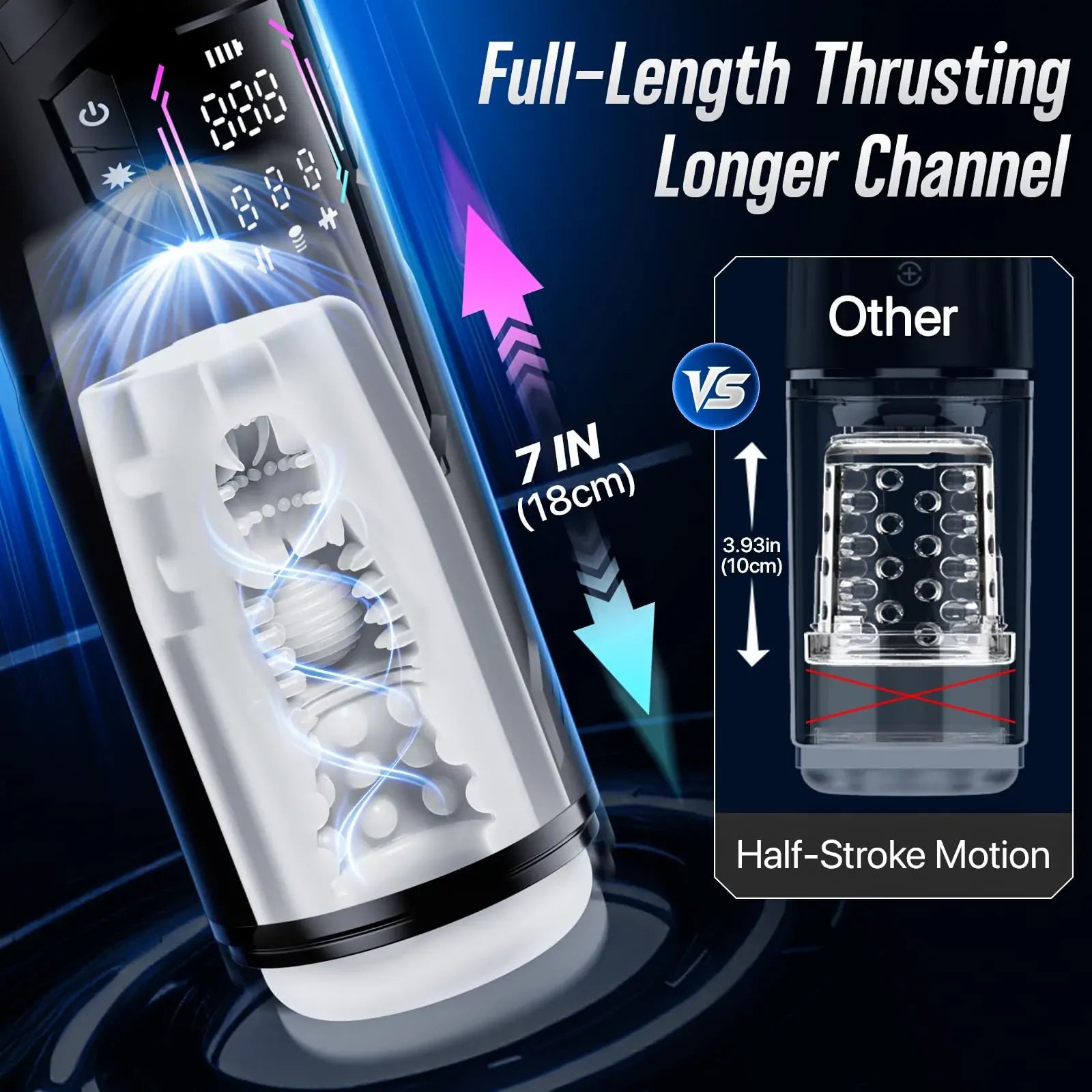 XT4 - Hands-Free Masturbator mit App-Steuerung & aktiver Squeeze-Kompression