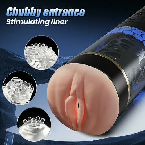 XR11 - Hands-Free Masturbator mit Saugnapf - 10 Stufen Stoß & Rotation