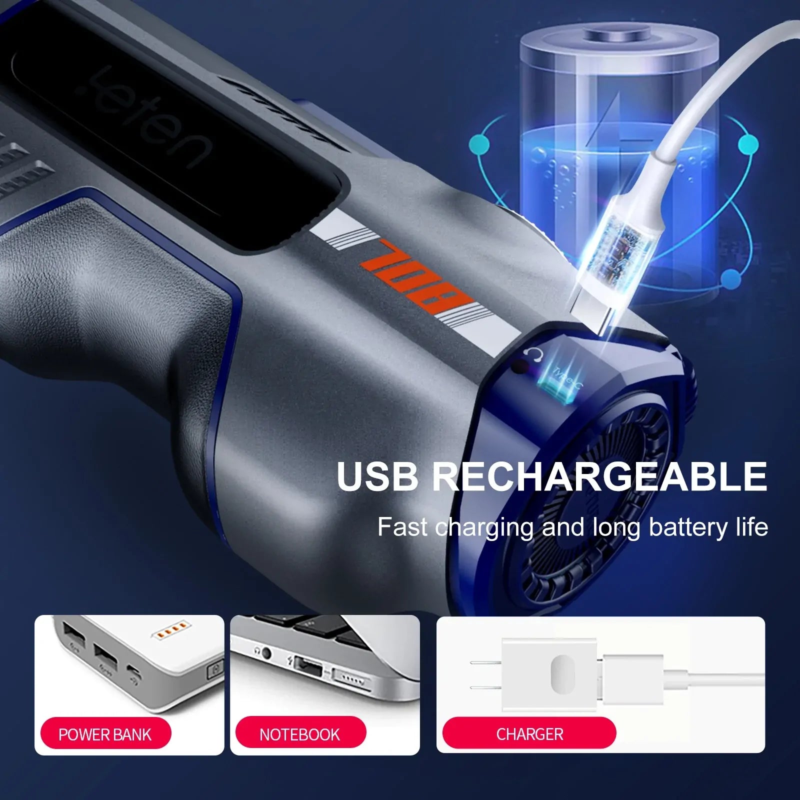 Leten 708 Future Pro - Automatischer Masturbator mit Airbag-Massage & Heißluft-Trocknungsstation