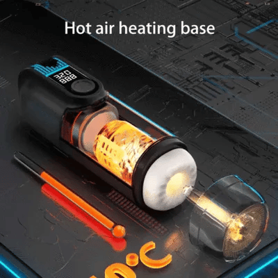 Leten Black Hole Pro - Automatischer Masturbator - Dual-Heizung & LED-Ausdauer-Tracker