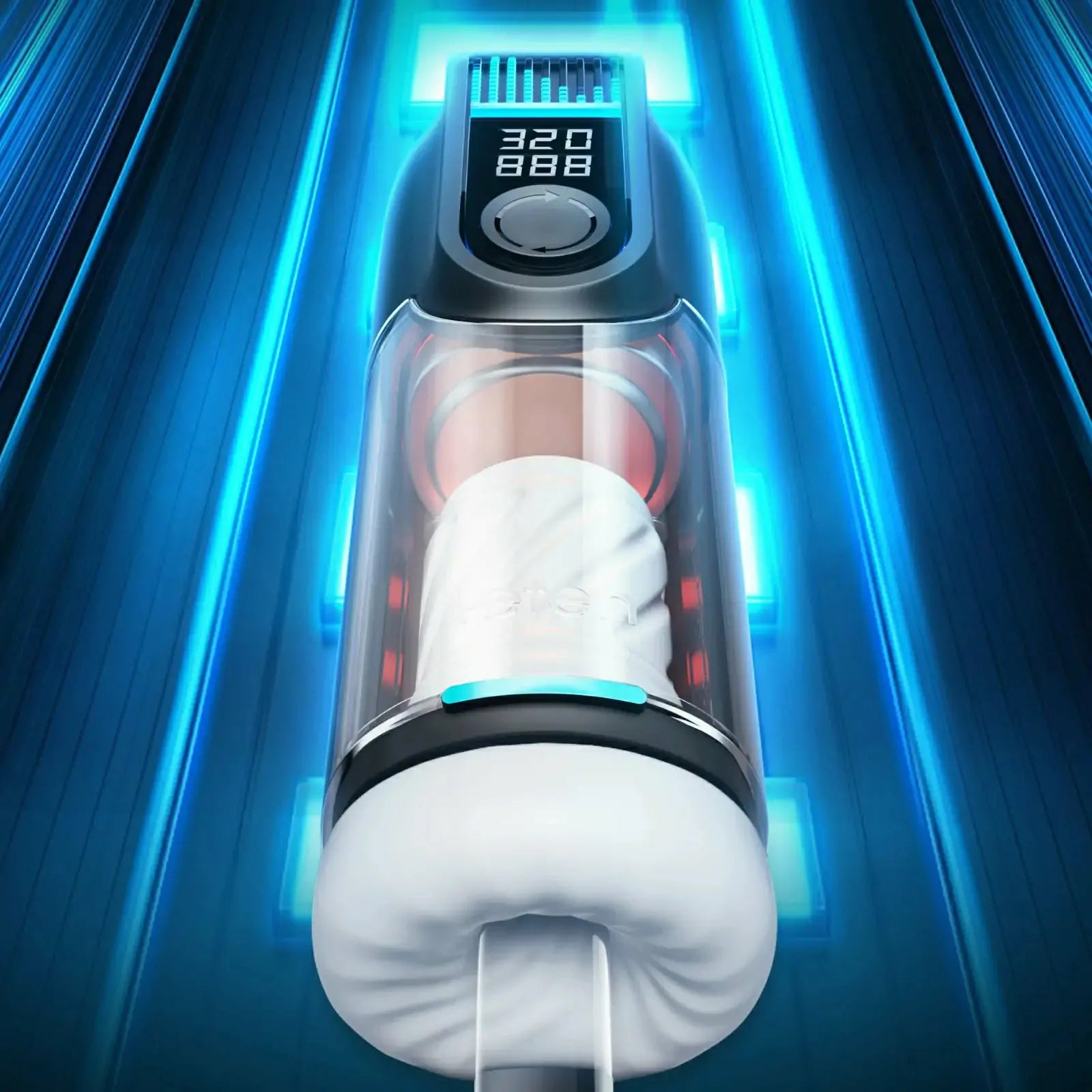 Leten Black Hole Pro - Automatischer Masturbator - Dual-Heizung & LED-Ausdauer-Tracker