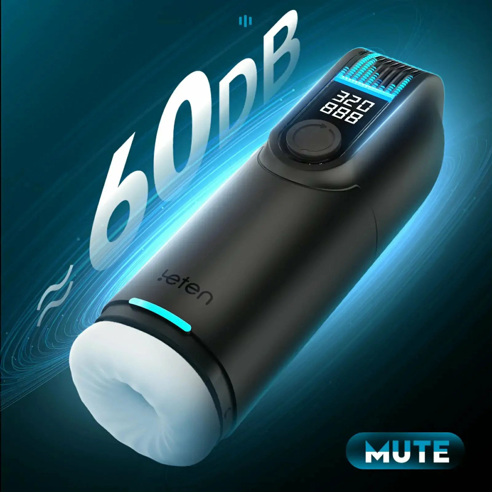 Leten Black Hole Pro - Automatischer Masturbator - Dual-Heizung & LED-Ausdauer-Tracker