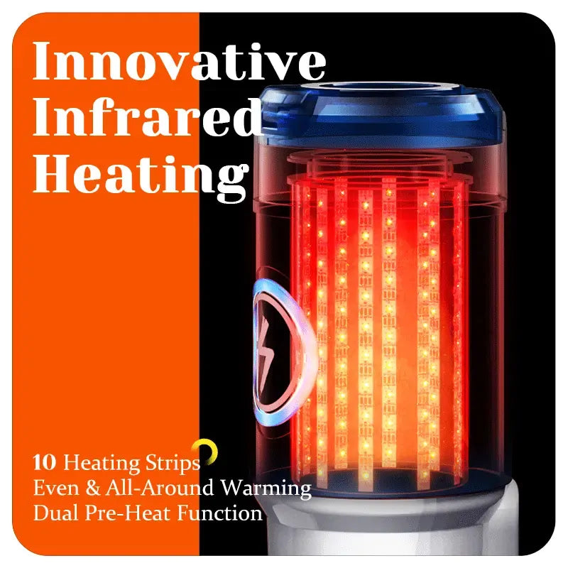 Leten ThermoPod - Automatischer Masturbator mit 10-Zonen-Infrarotheizung & bürstenlosem High-Speed-Motor