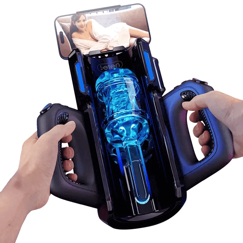 Leten Thrusting Pro - Automatischer Masturbator - 700 Stöße/Min. High-Speed-Terminal mit 2 Innensleeves