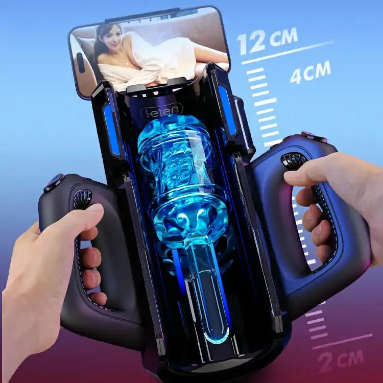 Leten Thrusting Pro - Automatischer Masturbator - 700 Stöße/Min. High-Speed-Terminal mit 2 Innensleeves