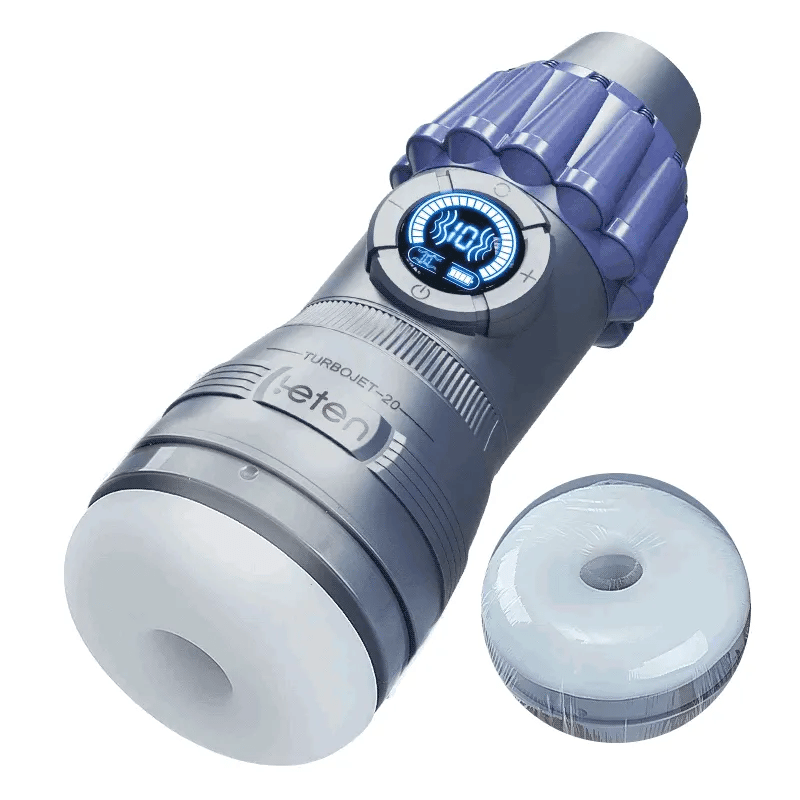Leten TurboJet - Kompakter Masturbator mit Saugfunktion - 10 Vibrations- & Saugmodi