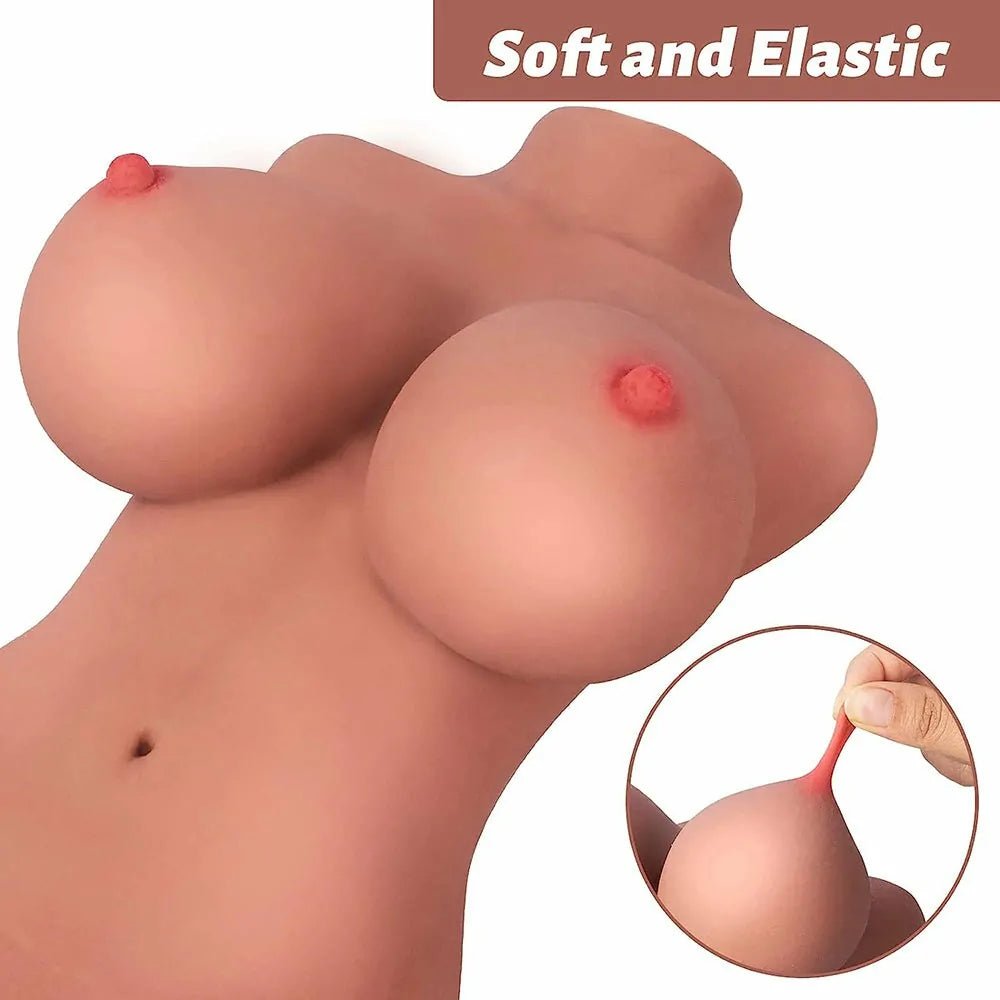 Alina - 3-in-1 Kompakt TPE-Sextorso mit flexiblem Skelett (3,1 kg) – Light-Version
