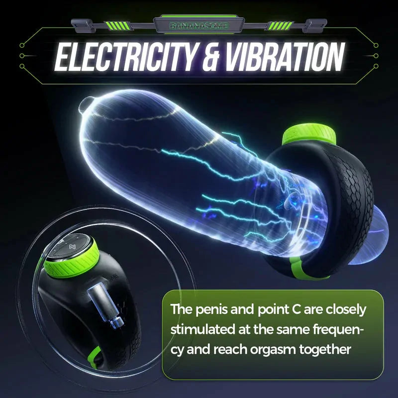 PR1 - E-Shock Smart Cockring mit Twist-to-Tighten System & App-Steuerung