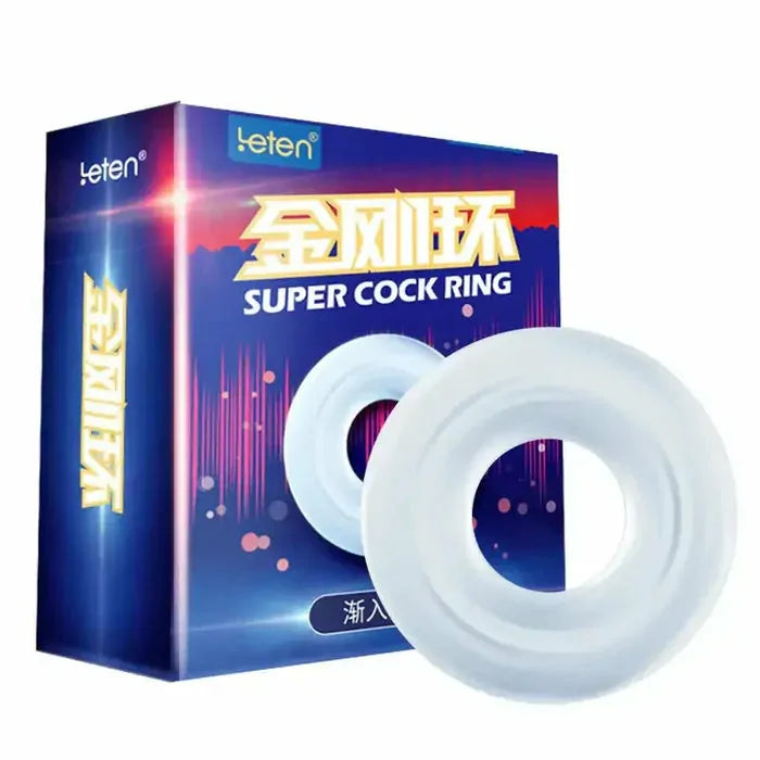 Leten Stamina PR14 - Super Cockring aus Premium-Silikon für maximale Ausdauer