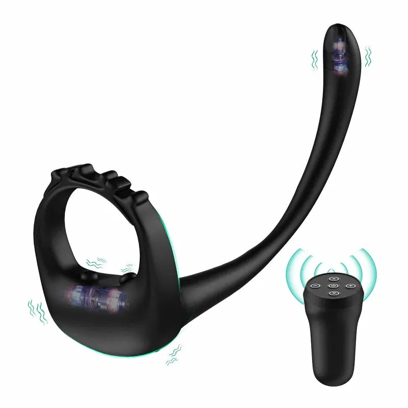PR4 - 3-in-1 Remote Cockring mit Prostata-Massager & Adjustable Strap