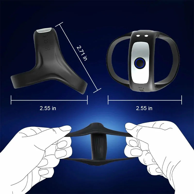 PR7 - Vibrating Cockring – Dual-Ring mit Triangular-Support für maximale Ausdauer
