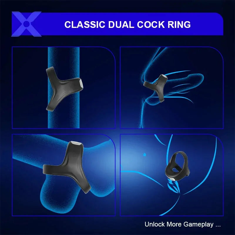 PR7 - Vibrating Cockring – Dual-Ring mit Triangular-Support für maximale Ausdauer