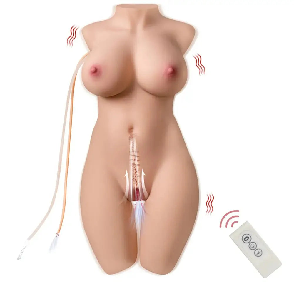 Alethea - Automatic TPE-Torso mit Suction, Vibration & Remote (9,2 kg) – High-Tech
