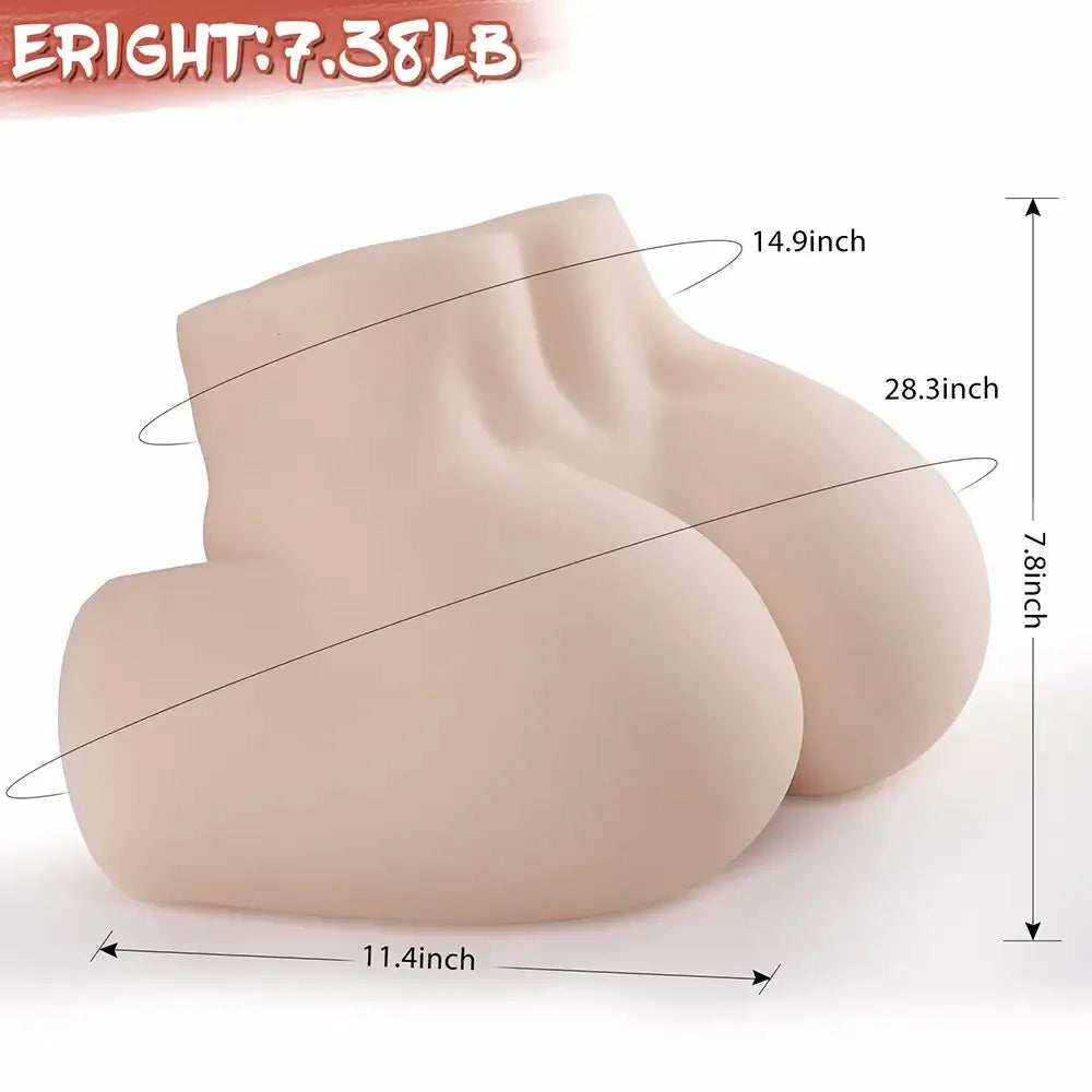 Alina Plus - Poseable TPE-Sextorso mit 3-in-1 Tunnelstruktur (3,1 kg) – Komfort-Klasse