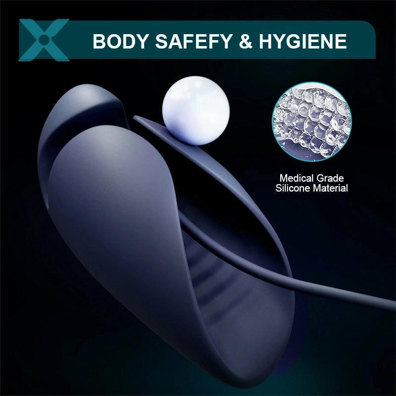 XG6 - 3-in-1 Triple-Stimulation Penis-Vibrator mit Urethral-Sounding-Plug