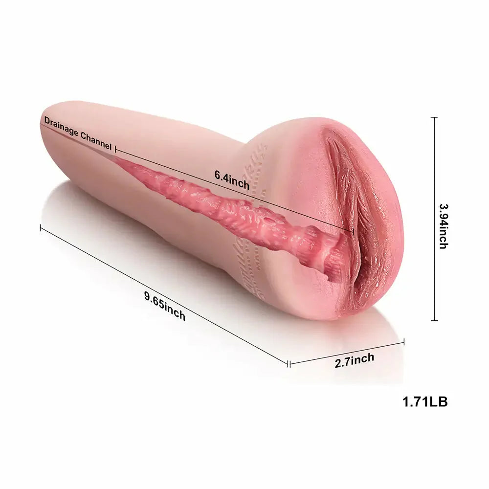 PU07 - Zierliche Vollsilikon-Taschenmuschi im Tight-Design (9,65 Zoll) – Enger Stroker