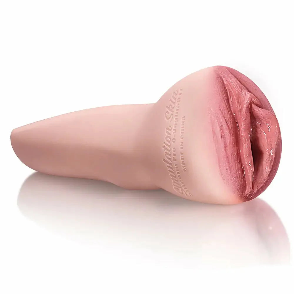 PU08 - Vollsilikon-Taschenmuschi im Reifen Anatomie-Design (9,65 Zoll) – Vaginal Stroker