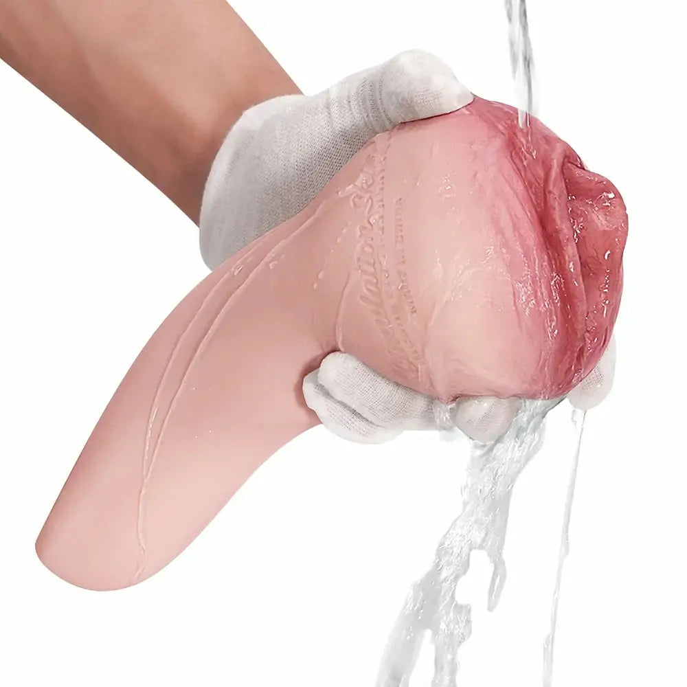 PU08 - Vollsilikon-Taschenmuschi im Reifen Anatomie-Design (9,65 Zoll) – Vaginal Stroker