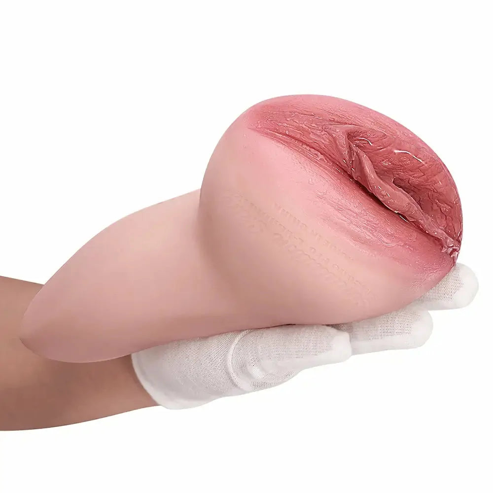 PU08 - Vollsilikon-Taschenmuschi im Reifen Anatomie-Design (9,65 Zoll) – Vaginal Stroker