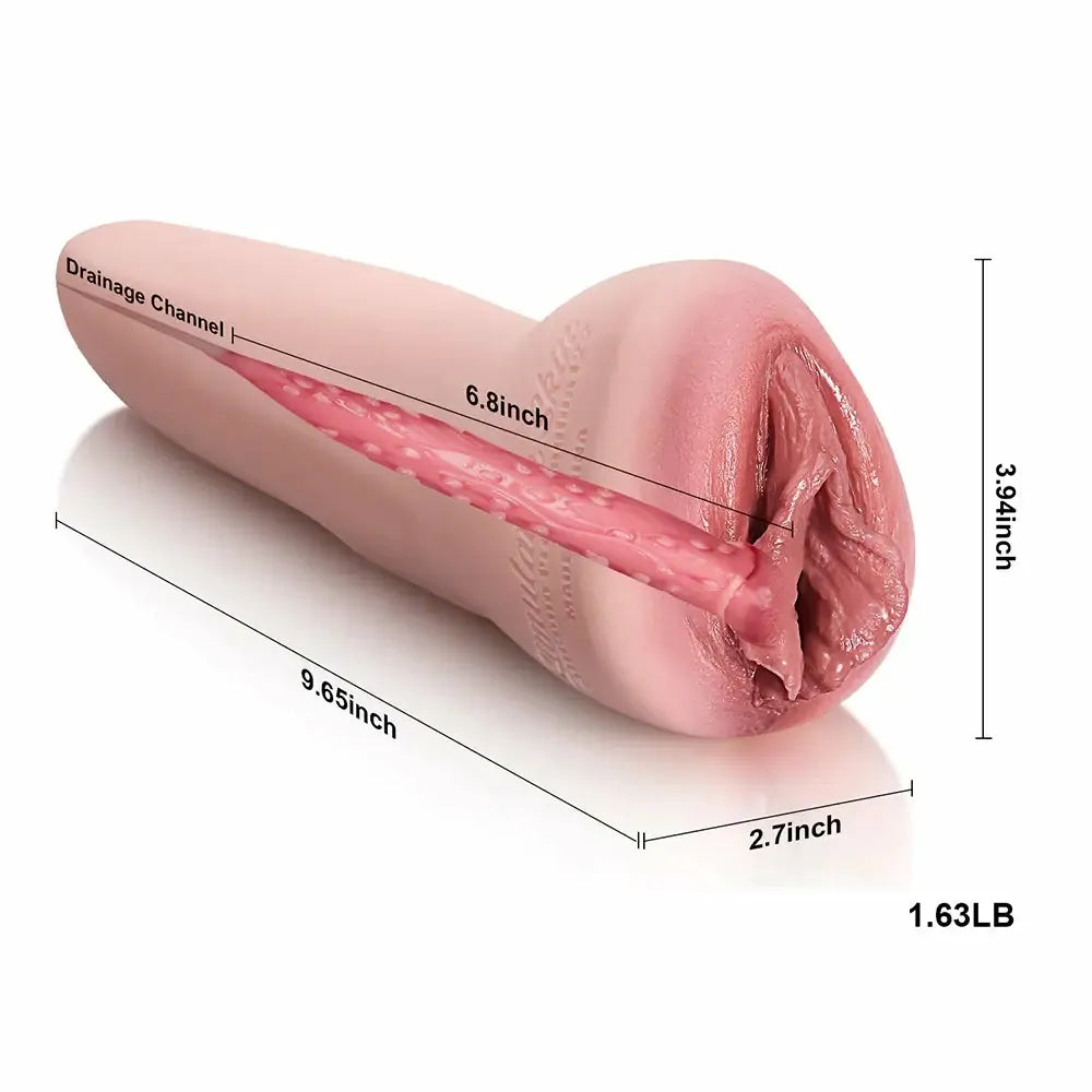 PU09 - Silikon-Taschenmuschi mit Bequem-Eingang (0,95 kg) – 9,65 Zoll Stroker