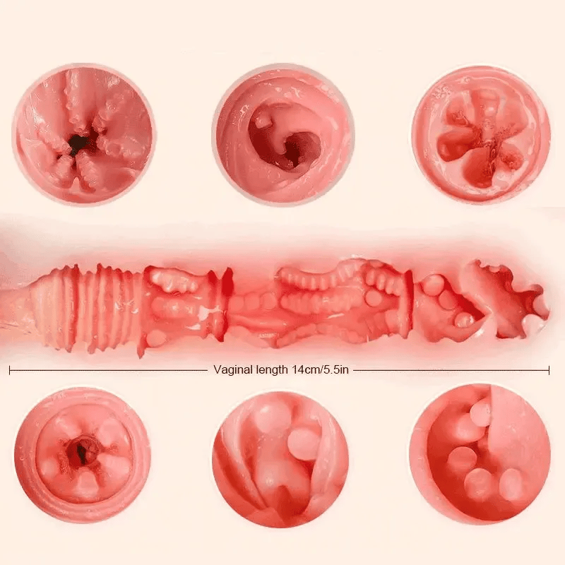 PU79 - Kompakte Taschenmuschi mit Saug-Effekt (7,48 Zoll) – Enger Vaginal Stroker