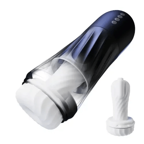 XT3 - Teleskopischer Masturbator - 500 Stöße/Min. mit Rotations-Twist & Heißluft-System