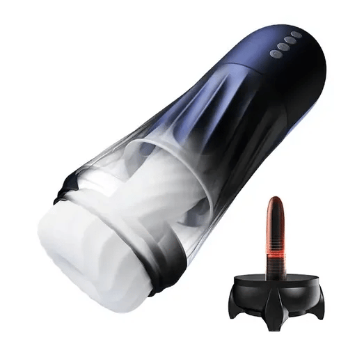 XT3 - Teleskopischer Masturbator - 500 Stöße/Min. mit Rotations-Twist & Heißluft-System