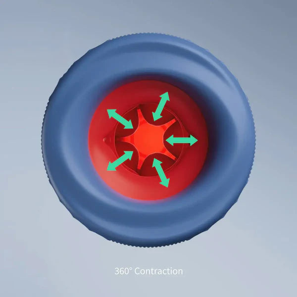 XT9 - Wasserdichter Masturbator mit IPX7-Tauchschutz, 360°-Kontraktion & Vibration