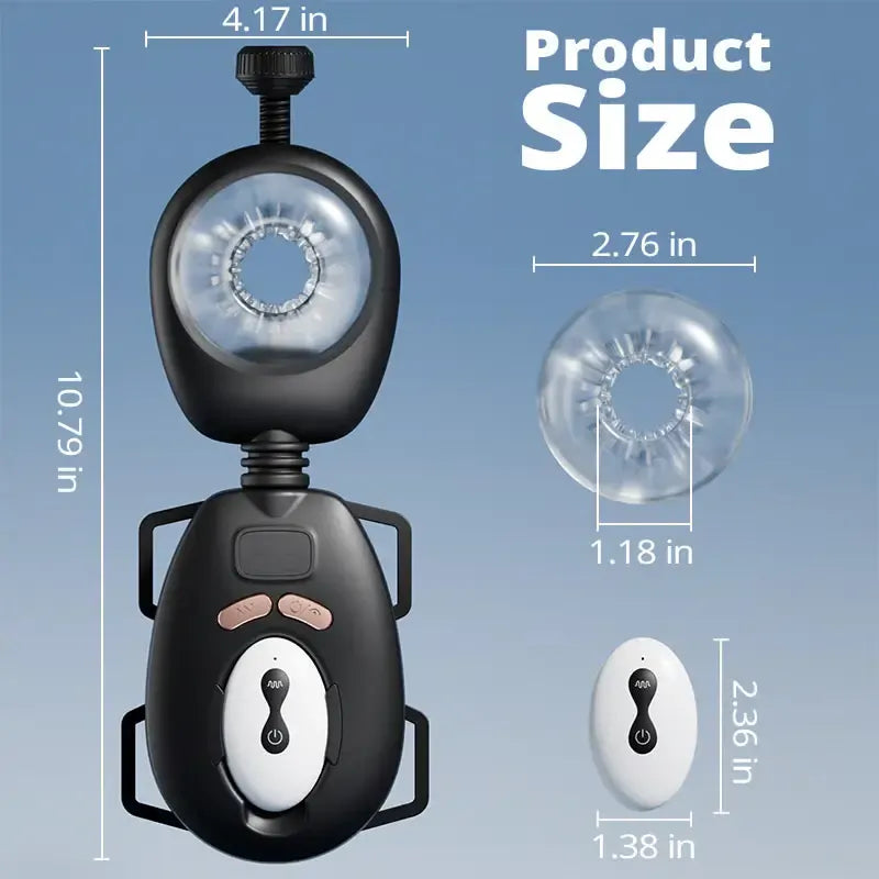 XT11 - Wearable Hands-Free Masturbator - Umschnallbarer Stroker mit Fernbedienung
