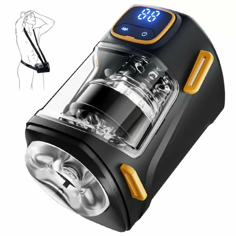 XT2 - Wearable Hands-Free Masturbator - Leichtes Umschnall-Toy mit Teleskopfunktion