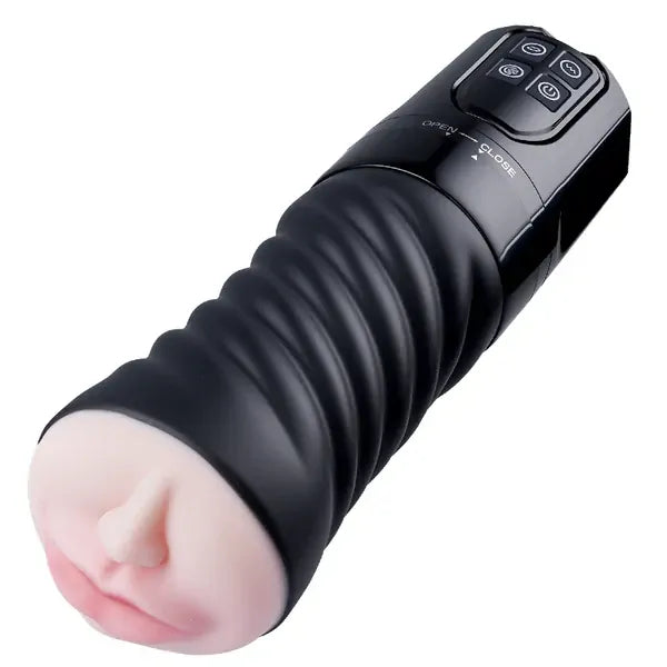 XV5 - 2-in-1 Masturbator mit Saugfunktion, abnehmbarer Fernbedienung & realistischem Mund-Design