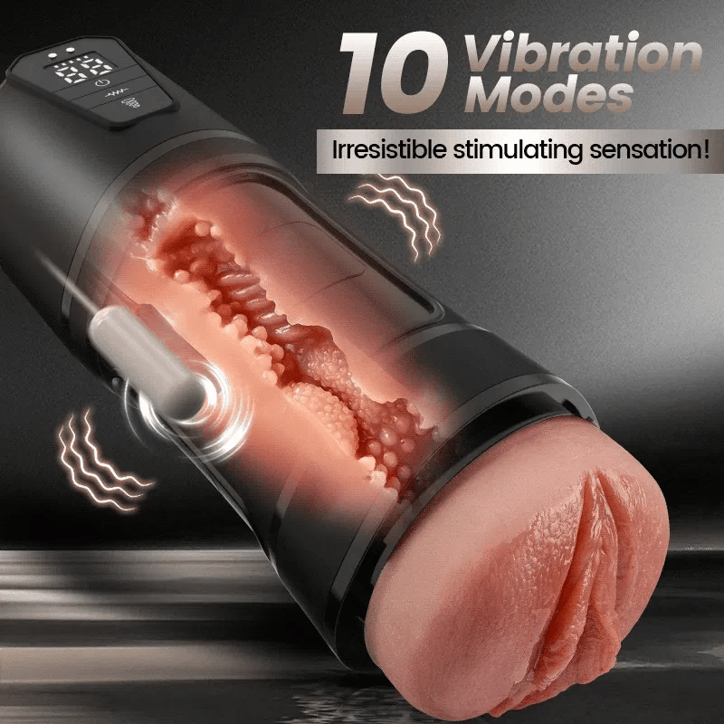 XV8 - 1:1 Realistischer Masturbator mit Saugfunktion, 4-Zonen-Struktur & IPX7-Tauchschutz